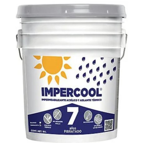 IMPERMEABILIZANTE IMPERCOOL FIBRATADO 7 AÑOS 19 L